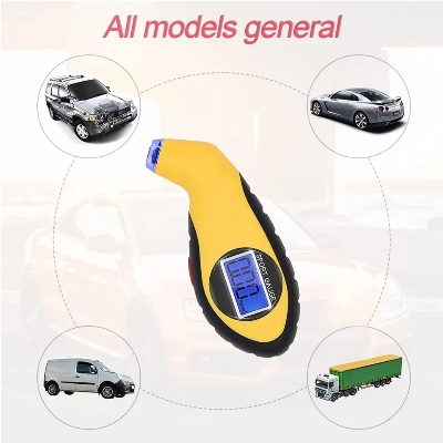 Picture of Tyre Air Pressure Gauge Meter Electronic Digital LCD Tire Manometer Tester Tool