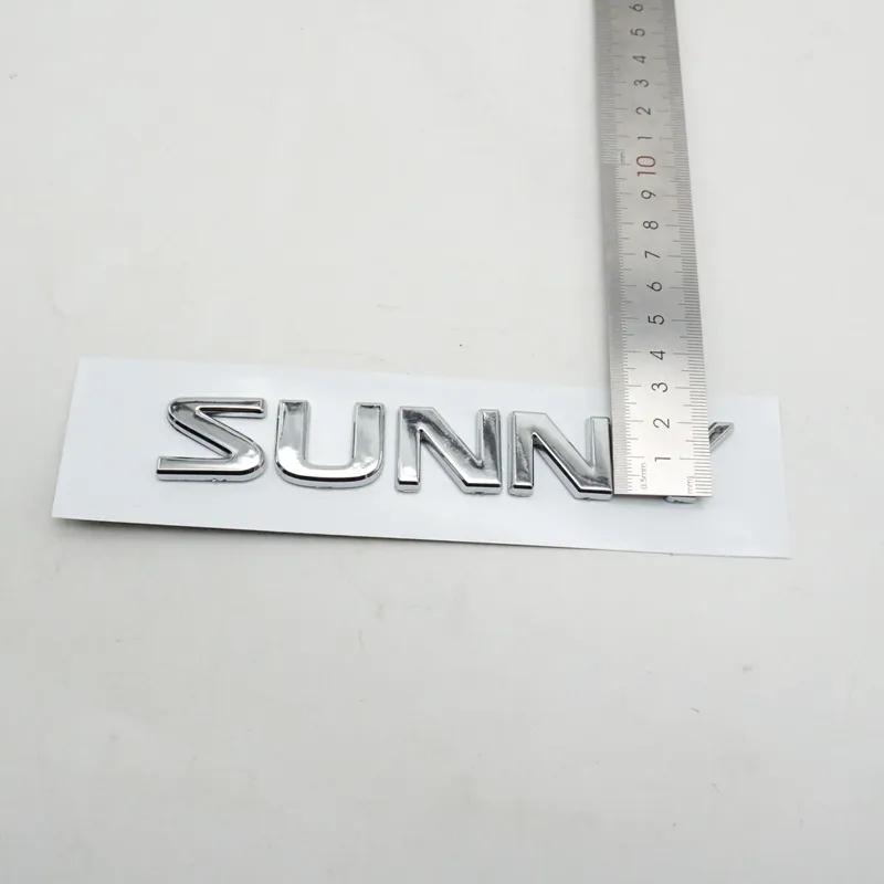 Picture of 1pcs ABS SUNNY Logo Car Letter Rear Trunk Decals Emblem Badge Sticker