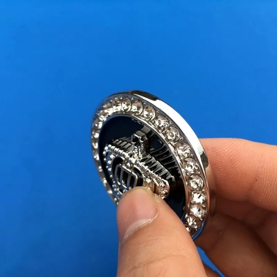 Picture of Metal Car Styling Decoration Stickers Crystal Crown Personality Car Body Sticker Accessories