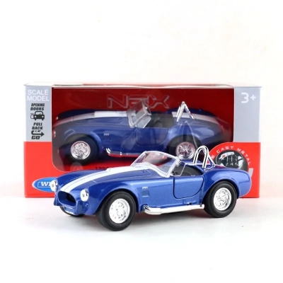 Picture of WELLY 1:36 Ford Mustang Shelby Cobra 427 S/C 1965 Alloy Car Model Diecasts & Toy Vehicles