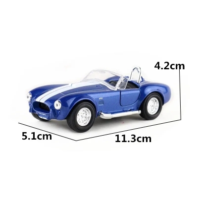 Picture of WELLY 1:36 Ford Mustang Shelby Cobra 427 S/C 1965 Alloy Car Model Diecasts & Toy Vehicles