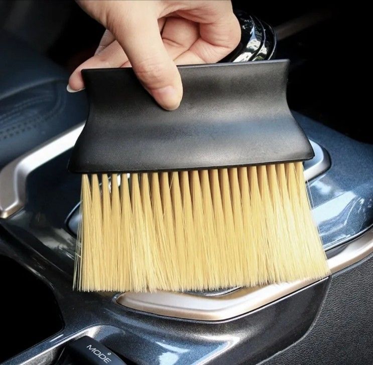 Picture of 1pc Dust Removal Brush Air Conditioner Outlet Car Wash Dust Artifact Dust Removal Brush Cleaning Tooel Soft Brush