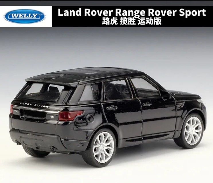 Picture of WELLY Diecast Car 1:36 Scale Land Rover Range Rover Sport SUV Pull Back Model Car Metal Alloy Toy Car