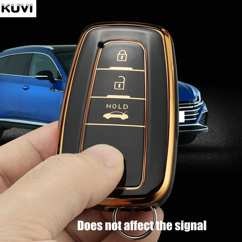 Picture of Fashion TPU Car Remote Key Cover Case Shell For Toyota Camry RAV4 Prius CHR C-HR Avalon Corolla Land Cruiser Prado Accessories