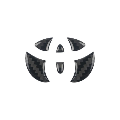 Picture of Carbon Fiber Car Interior Steering Wheel Logo Sticker Protective Decoration For Toyota