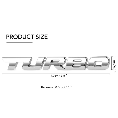 Picture of 3D Metal Quality Turbo Emblem