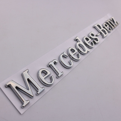 Picture of Mercedes-Benz Letter Emblem 3d Logo Nameplate Badge Decoration 