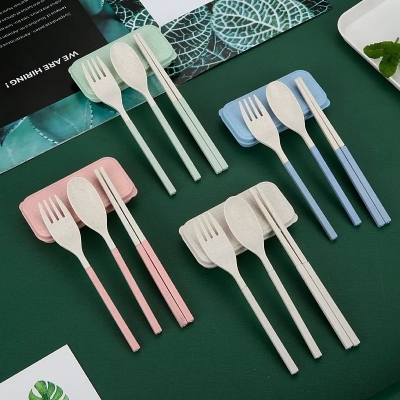 Picture of 3pcs Set Folding Cutlery Set With Box