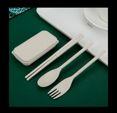 Picture of 3pcs Set Folding Cutlery Set With Box