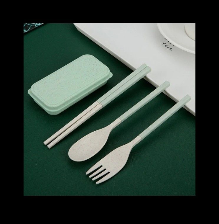 Picture of 3pcs Set Folding Cutlery Set With Box