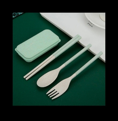 Picture of 3pcs Set Folding Cutlery Set With Box