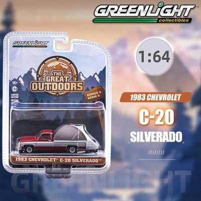 Picture of GreenLight 1/64 1983 C20 silverado with camping tent Collector Edition Metal Diecast Model