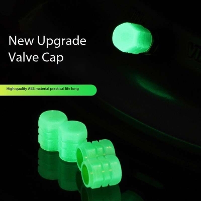 Picture of 4pcs Universal Luminous Car Tire Valve Cap For Bicycle & Motorcycle