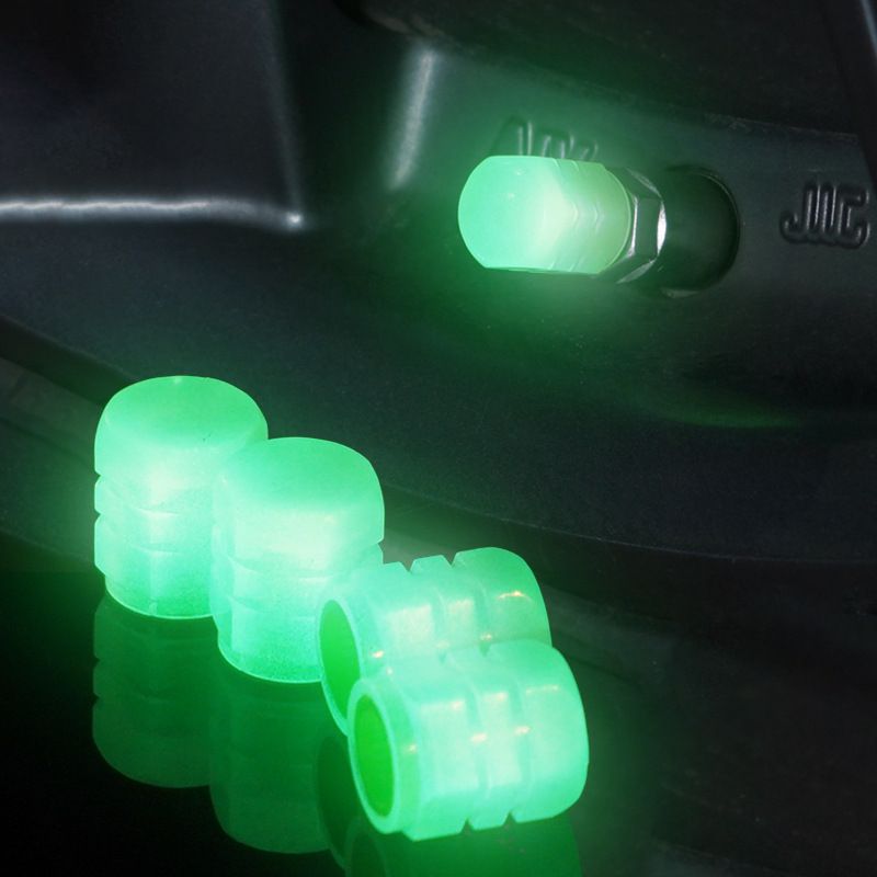 Picture of 4pcs Universal Luminous Car Tire Valve Cap For Bicycle & Motorcycle