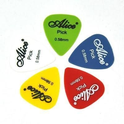 Picture of Alice Guitar Picks 5pcs Combo Pack 0.58mn