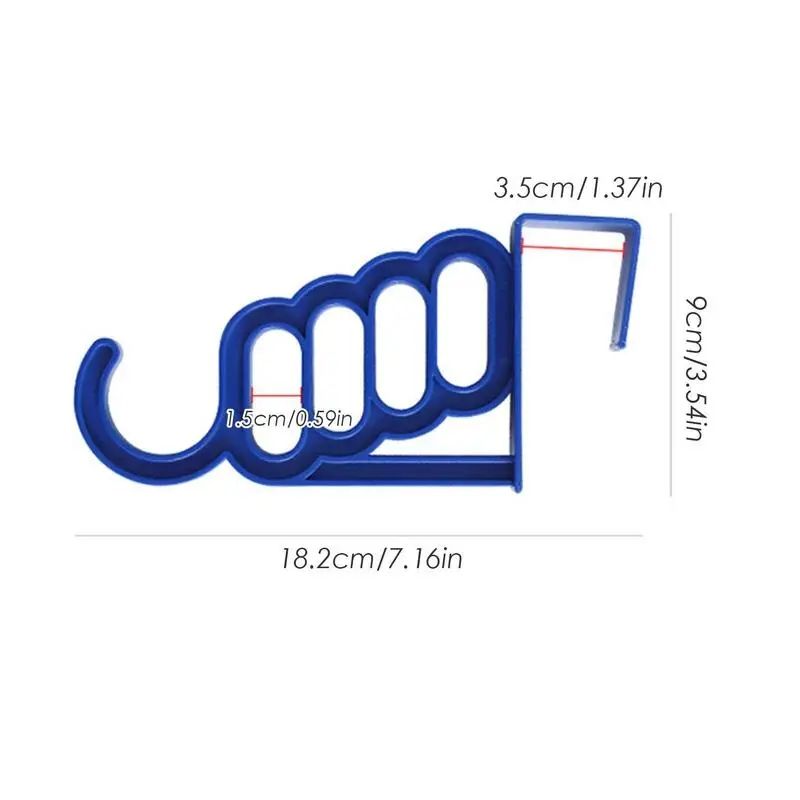 Picture of Door Hanger Heavy Duty Over The Door Towel Rack Bathroom Organizer Towel Rack With 4 Holes And 1 Hook Multifunctional Door Rack