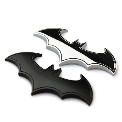 Picture of 3D Metal Bat Auto Car Logo Cartoon Sticker Metal Badge Emblem Tail Decal Motorcycle Car Styling Decoration