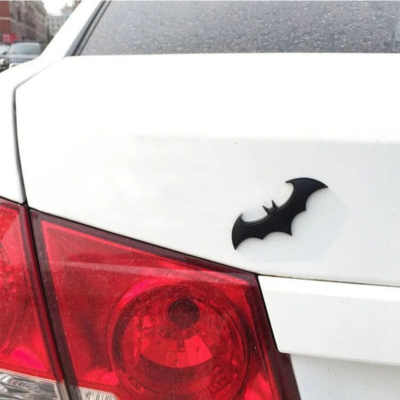 Picture of 3D Metal Bat Auto Car Logo Cartoon Sticker Metal Badge Emblem Tail Decal Motorcycle Car Styling Decoration