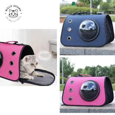 Picture of Cat Bag Breathable Portable Pet Carrier Bag Outdoor Travel Backpack for Cat