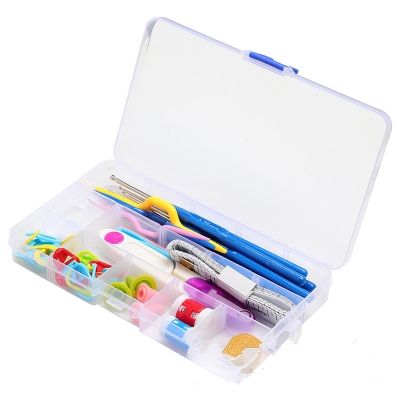 Picture of 1set Ergonomic Crochet Hook Set Extra Long Kit Crochet Needles Knitting Crochet Tricot Accessories For Beginners Comfortable