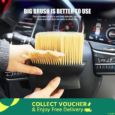 Picture of Multifunctional Car Cleaning Brush Auto Air Outlet Gaps Dust Removal Brush Soft Bristles Car Interior Duster Clean Tool