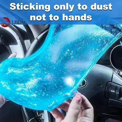Picture of Car Cleaning Gel, Reusable Detailing Car Crevice Cleaner, Send Goods from Local Warehouse, Cleaning Gel for Car Interior, Dust Cleaning Gel, for Car Vents, PC, Laptops, Home Appliance (Blue)