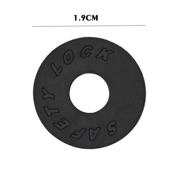 Picture of 2PCS Guitar Strap Locks Blocks Anti Slip For Acoustic Electric Guitar Bass Black