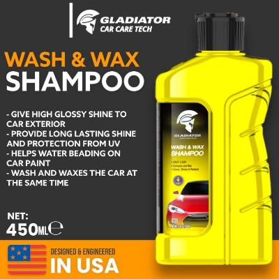 Picture of Car Shampoo - Wash Wax & Foaming Shampoo Liquid 450ml for Gloss and Shine