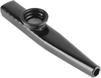 Picture of Metal Kazoo Aluminum Portable Kazoo Ukulele Partner Easy Playing for Replacement (Black)