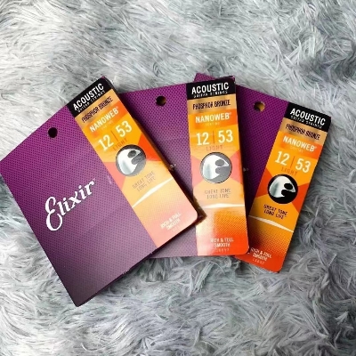 Picture of Acoustic Guitar Strings Elixir Nanoweb 13-56 Phosphor Bronze
