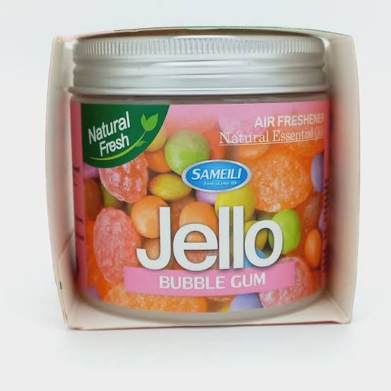 Picture of Jello Air Freshener Bubble Gum Scent Odor Eliminator Gel Scent Freshener Room Closets Bathrooms Car 220g