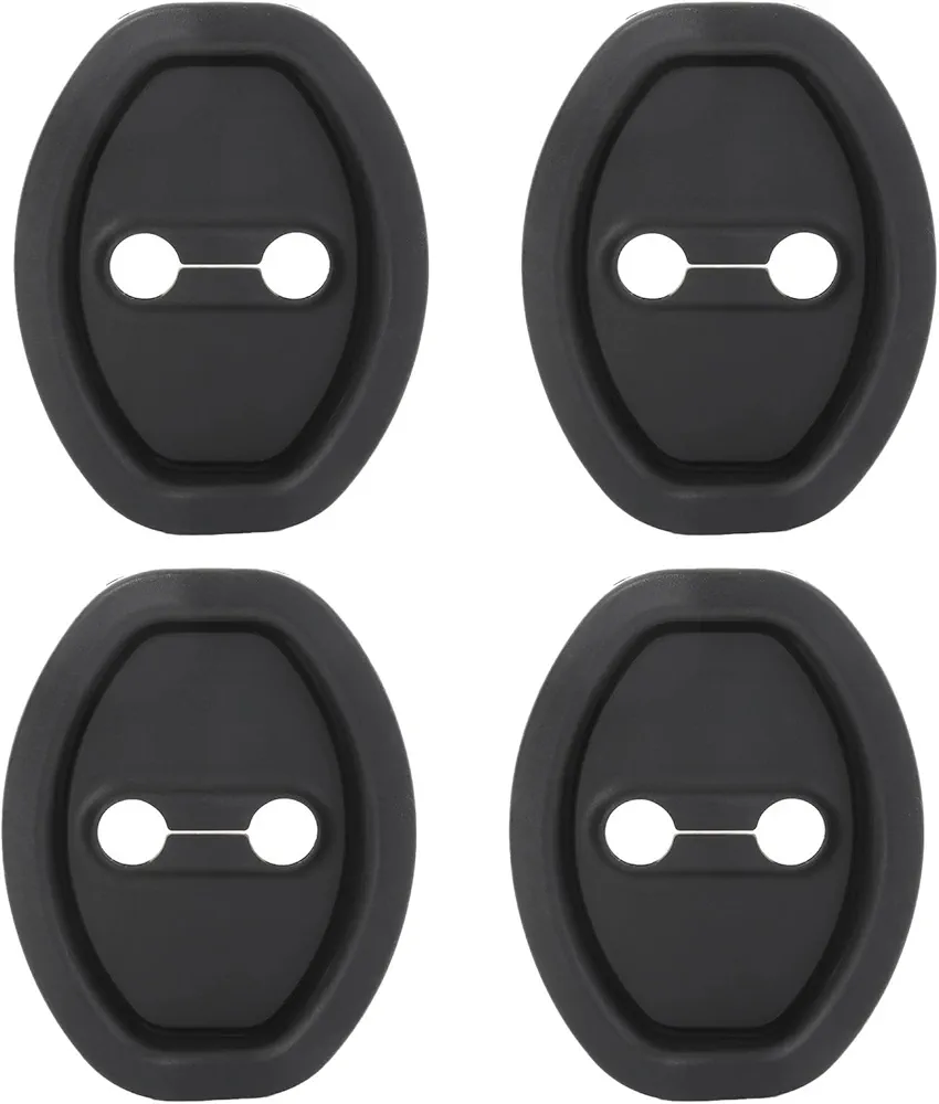Picture of 4Pc Car Silicone Door Latch Protective Cover,Door Lock Buckle Protective Cover for Car Door Locks Absorber Cushion, Thickened Door Protection Latches Covers