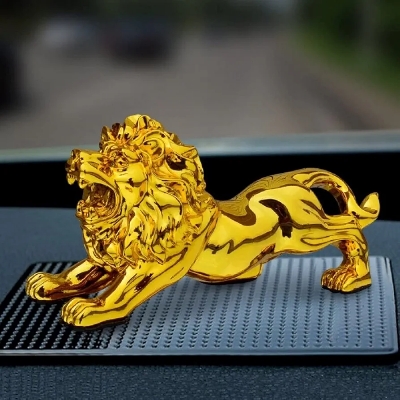Picture of Golden Lion Car Dashboard Decoration
