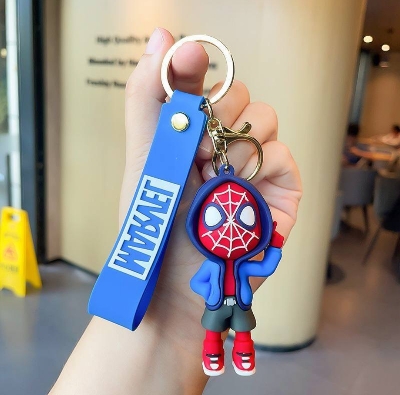 Picture of Marvel Spider Man Cute Doll Pendant Action Figures Spider Man Avengers Backpack Keychain