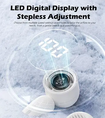 Buy  Vyvylabs Babbit High Speed 13000RPM Handheld Rechargeable Fan Gray Best Price In Bangladesh