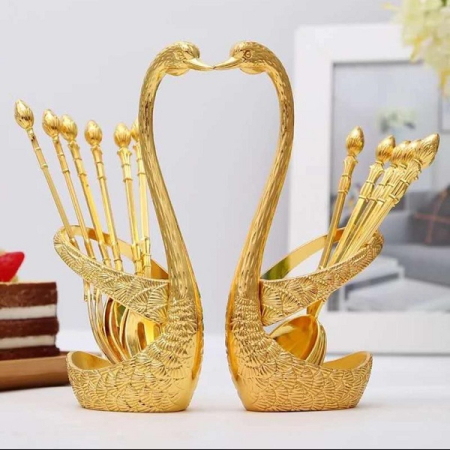 Buy Pitol - Brass Two Set Swan Spoon Set at the best price in Bangladesh