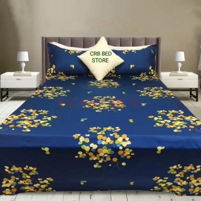 Buy  Twil panel cotton double size bed sheet size with two pillow cover  at Best Price In Bangladesh