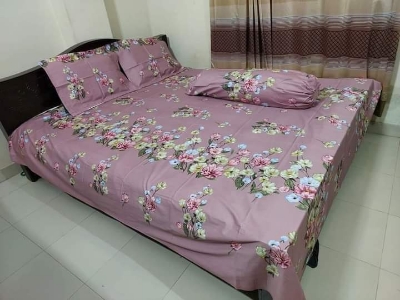 Buy  Twil panel cotton double size bed sheet size with two pillow cover  at Best Price In Bangladesh