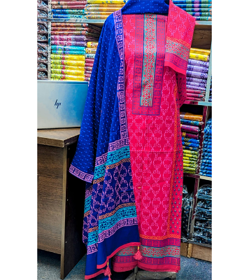 Buy New Exclushive Collection High Qualitiey Cotton Printed Three Piece at Price In Bangladesh