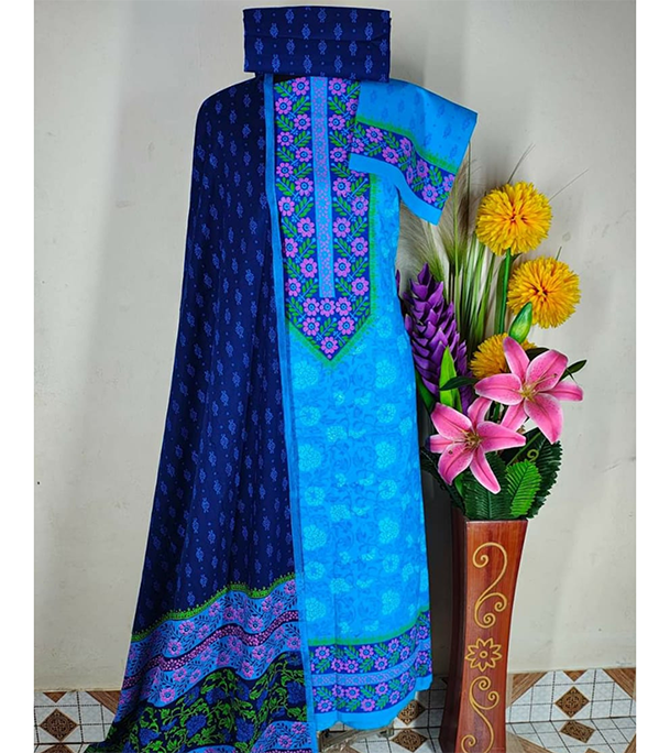 Buy New Exclushive Collection High Qualitiey Cotton Printed Three Piece at Price In Bangladesh