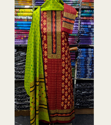 Buy New Exclushive Collection High Qualitiey Cotton Printed Three Piece at Price In Bangladesh