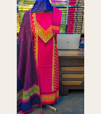 Buy New Exclushive Collection High Qualitiey Cotton Printed Three Piece at Price In Bangladesh