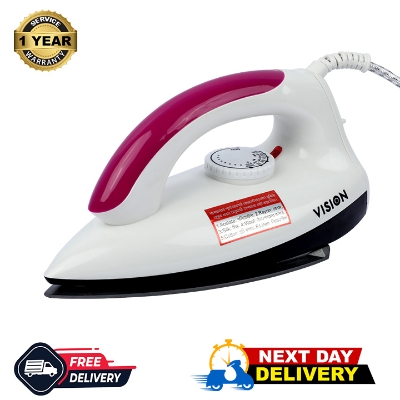 Buy VISION 1000W Electric Iron Shock & Burn Proof VIS-DEI-002 Multi-Color at Best Price in Bangladesh