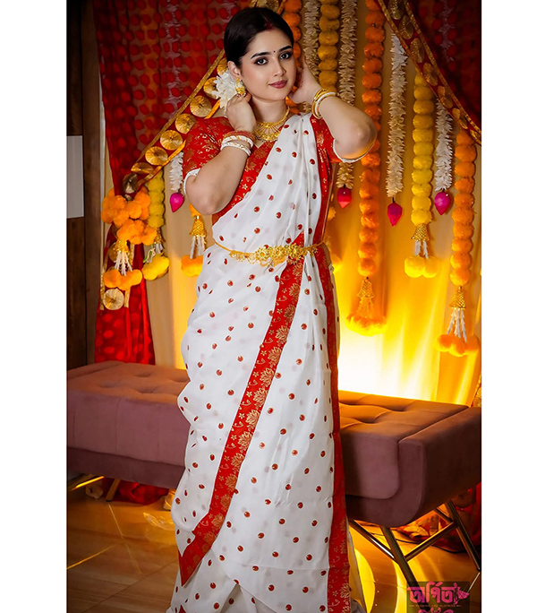 Buy Mayabi Skin Print Saree with Blouse at best price in bangladesh 