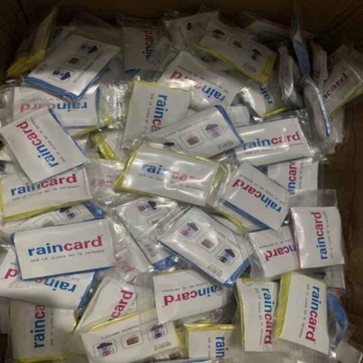 Picture of Pocket Rain Card 50 Pcs - wholesale and retail for rainy season.