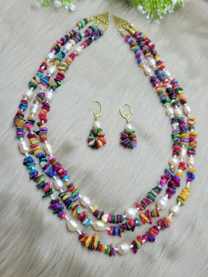 Buy Shell Pearl Jewelry with Semiprecious Gemstones – Timeless Elegance! at  Best Price In Bangladesh