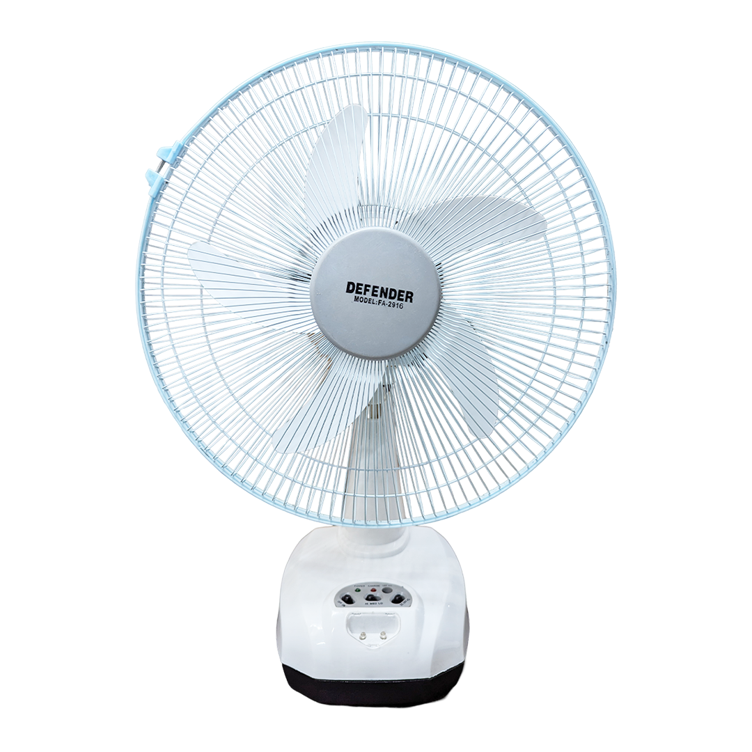 Buy Defender KN-2916 China Fittings Rechargeable Fan AC/DC with LED Multi-Function - 16" White  Online at Best Price in Bangladesh 
