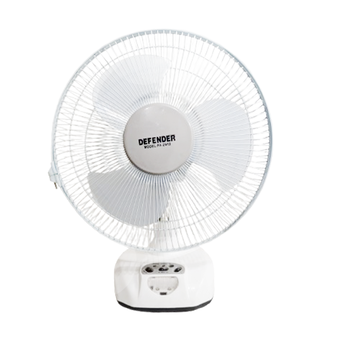 Buy Defender KN-2912 Rechargeable Fan AC/DC with LED Multi-Function 12" White Online at Best Price in Bangladesh