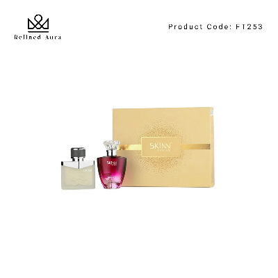 Picture of Skinn by Titan Gift Set for Men & Women – Raw 50ML EDP for Men & Celeste 50ML EDP for Women