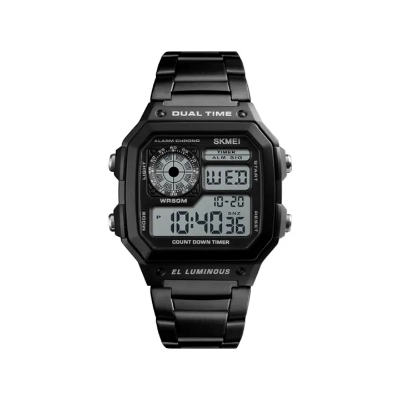 Picture of SKMEI 1335 Dual Time Chain Watch for Men - Black